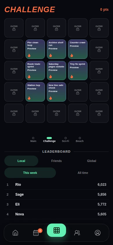 EXP — EXP / challenge board